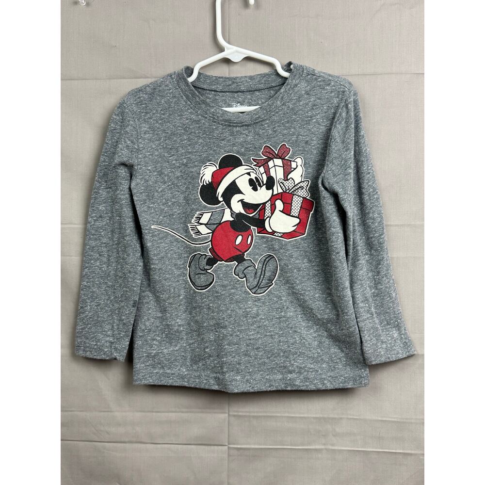 Toddler Boy Holiday Long Sleeve Mickey Mouse Dinosaur Shirt Bundle, Size 3T - Picture 3 of 7